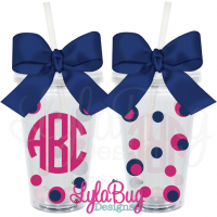 Circle Monogram Tumbler