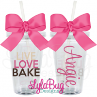 Live, Love, Bake Tumbler