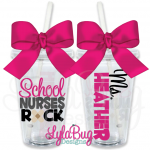 School Nurse Rock  Tumbler