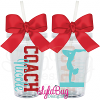 Gymnastics Coach Personalized Acrylic Tumbler