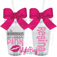 Wednesdays We Wear Pink Tumbler
