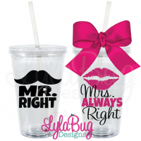 Mr & Mrs Right Tumbler Set